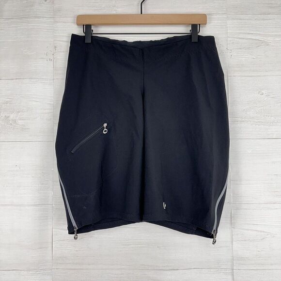Assos Rally Cargo Cycling Shorts Women XL Black Mountain Bike Side Zip Off Road - Picture 1 of 15